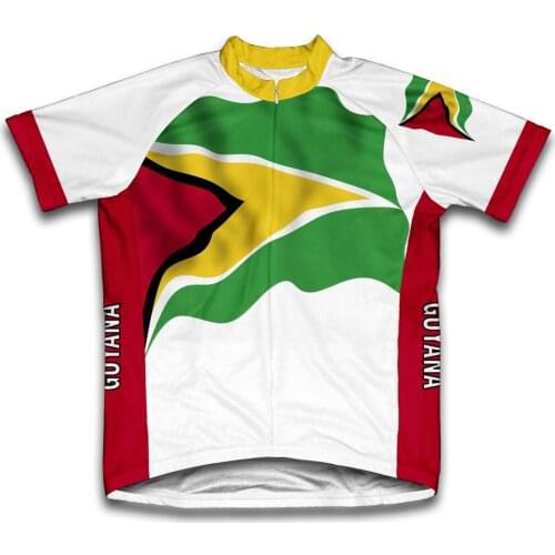 2021 More style Guyana Men And Women classic cycling team short sleeved bike Road Mountain Race Clothing Maillot bike jersey