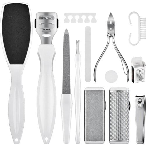 22pcs Pedicure Tools Set Foot Rasp Foot Peel Callus Cleanse Feet Dead Foot File Scraper Tool Callus Cuticle Peel Remover
