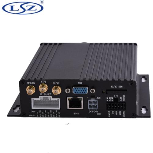 4 channel video recorder dual SD card 4G GPS WiFi mdvr monitor host Korean language mobile dvr