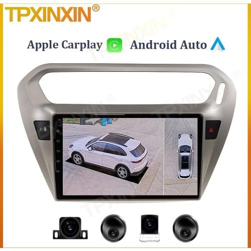 6+128G For Peugeot 301 Radio For Citroen C Elysee Android Multimedia GPS 2012 - 2016 Car Player Carplay Navigation