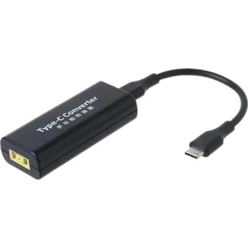 DC USB Type C Male Power Charger Converter Adapter Connector For Lenovo Dell Hp Asus Laptop Adapter 20V 3.25A Square Plug Female