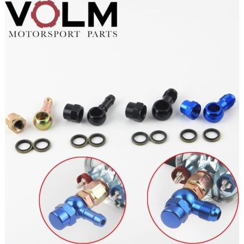 ALUMINUM 0580254044 Fuel Pump fitting Push On Outlet Banjo male an6 Fitting Adapter