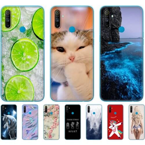 Case For Realme C3 Case Soft Silicon TPU Back cover For OPPO Realme C3 RMX2020 C 3 Coque Capa Funda 6.5inch Skin shockproof