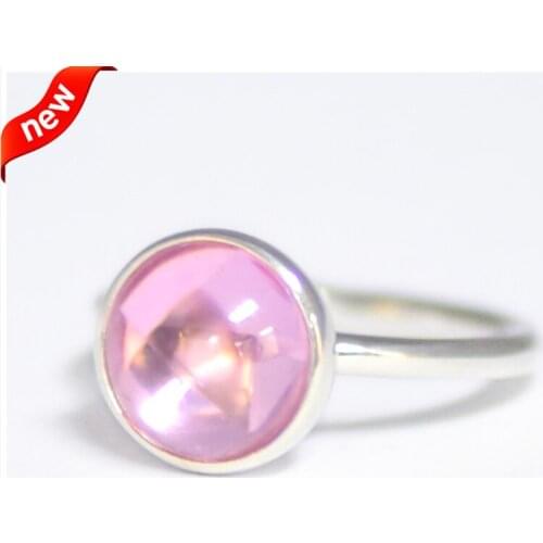 CKK Ring PINK Poetic Droplet Rings for Women Men Anillos Mujer Anel Bague Femme Wedding Engagement 925 sterling silver Jewelry