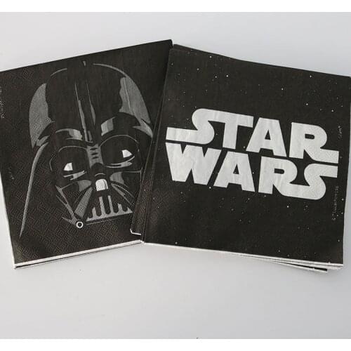 Kids Favors Towels Star Wars Paper Napkins Baby Shower Decoration Cartoon Theme Birthday Party Tissues Supplies