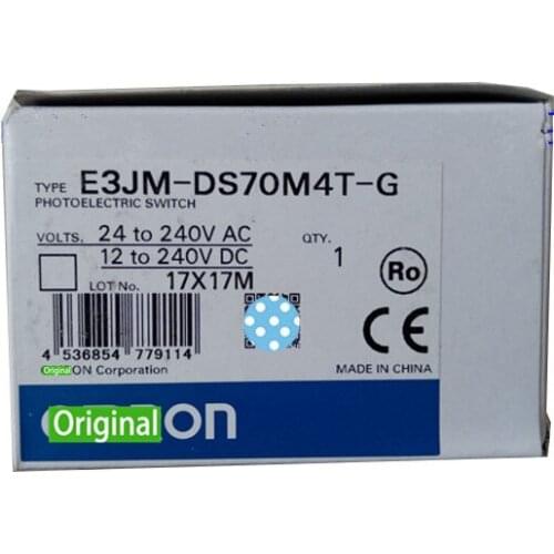 E3JM-DS70M4T-G Photoelectric Sensor 24 To 240 VAC 12 To 240 VDC E3JM-R4M4T-G E3JM-10M4T-G-NN Spot Photo, 1-Year Warranty