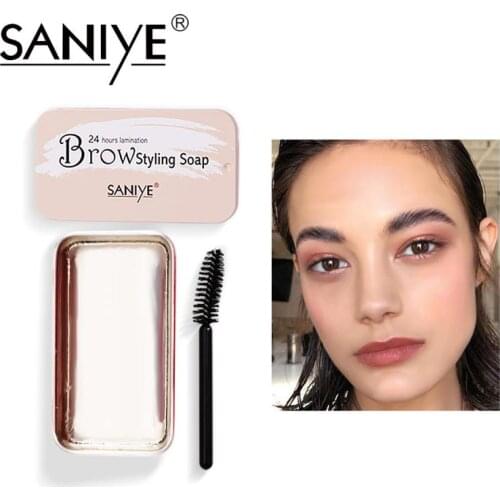 Eyebrow Gel 1PC Brows Wax Waterproof Long-Lasting 3D Feathery Wild Brow Styling Soap For Eyebrows Makeup Womens Cosmetics TSLM1