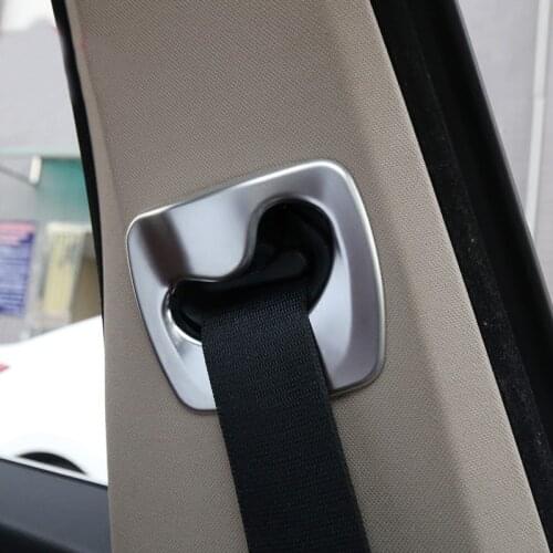 Chrome B Pillar Seat Safety Belt Frame Cover Trim Fit for BMW 3 4 5 Series X5 F30 F31 F32 F36 F10 F16 F18 F10 E70 Accessories