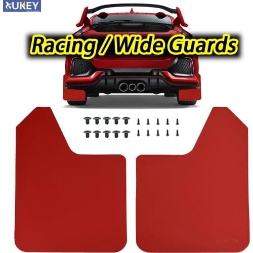 Red Universal Mud Flaps For Suzuki Mitsubishi VW LAND ROVER Toyota Nissan Jeep Mazda MX-5 Miata Mudflaps Splash Guards Fender