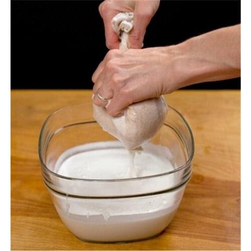 1PCS Reusable Food Fruit Filter Bag Nut Milk Bag Squeeze Juice Grid Mesh Filter Sieve Raw Soup FDA Food Grade 15X20CM