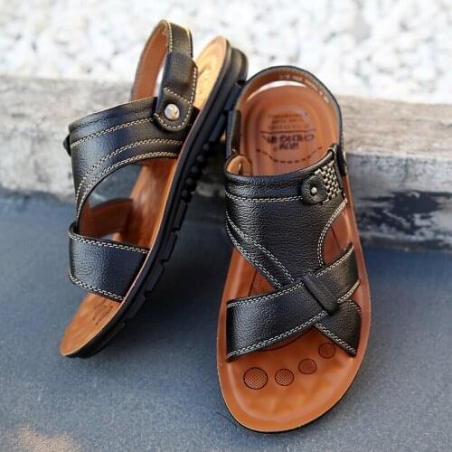 Mens Sandals Classics Summer Casual Shoes Men Beach Sandals Slip on Soft Comfortable Breathable Clogs Slippers