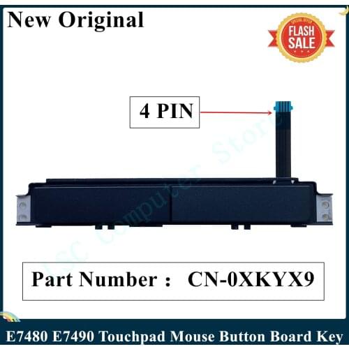LSC NEW Original For Dell Latitude E7480 E7490 Touchpad Mouse Button Board Key XKYX9 0XKYX9 CN-0XKYX9 100% Tested Fast Ship