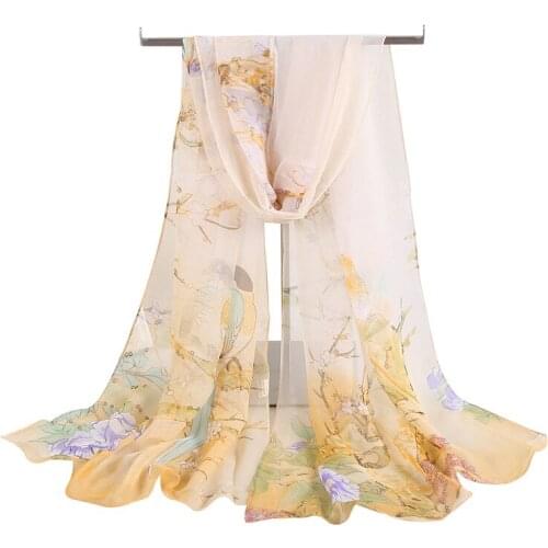 New 2018 Summer Scarf Sunscreen Scarf Lady Chiffon Long Scarf 160*50CM