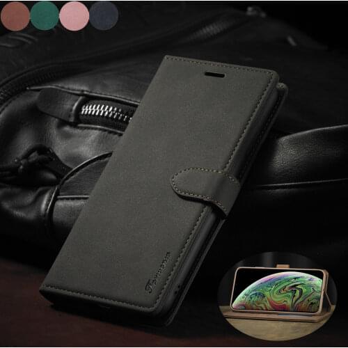 New Luxury Leather Flip Stand Holder Case For iPhone 11 Pro Max 12 Pro XS Max XR 8 Plus 7 6 6S Plus Wallet Phone Cover Back Case