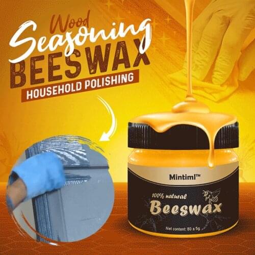 Wood And Leather Polishing Beeswax Wood Seasoning Beewax Wood Care Wax Wood Maintenance Cleaning Polished Furniture Care