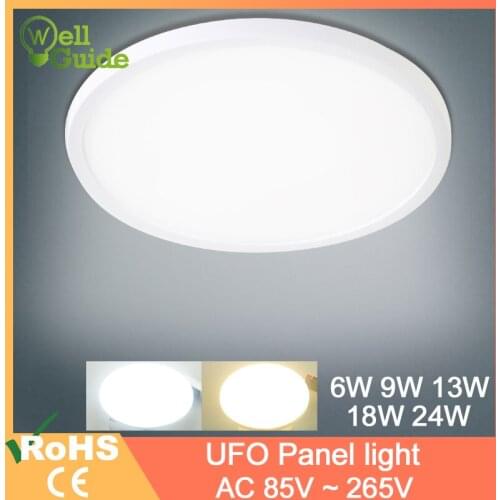 Ceiling Light 24W 18W 13W 9W 6W LED Panel Lamp Down Light Surface Mounted AC 85-265V Modern Lamp For Home led ceiling Lighting