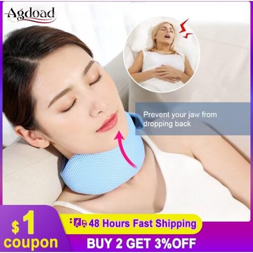Adjustable Anti Snore Chin Strap Stop Snoring Jaw Belt Sleep Support Anti Snoring Comfortable Sleeping Care Tools For Women