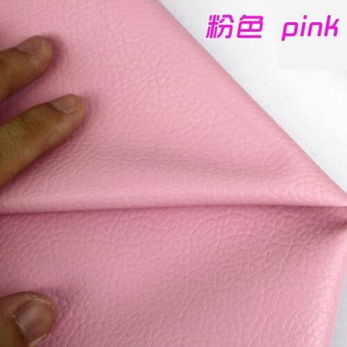 Pink PU Leather Faux Leather Fabric Sewing Synthetic Artificial Leather For Diy Bag Material 54" Sold By The Yard Free Shipping