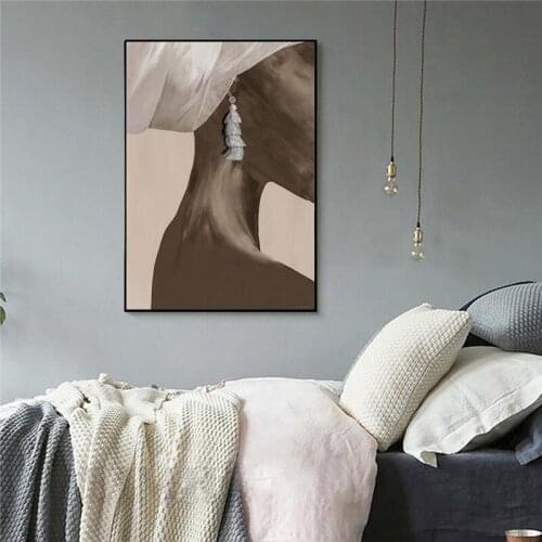 Modern Fashion Abstract Women Canvas Painting Wall Art Nordic Posters and Prints Wall Pictures for Living Bedroom Decoration