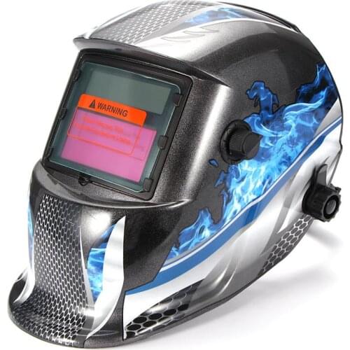 Solar Automatic Welding Helmet Welding Mask Head-Mounted Argon Arc Welding Cap Welding Protective Helmet Flat Flip Half Helical