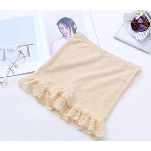 Yasemeen Lace Floral Seamless Safety Pants Cute Bow Solid Women Boxer Shorts Seamless Invisible Short Pants for Women Lace Brief