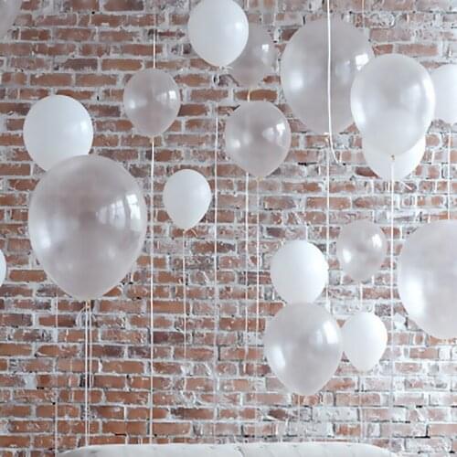10inch 12inch transparent white latex balloons romantic wedding floating helium balloon birthday party proposal scene decoration