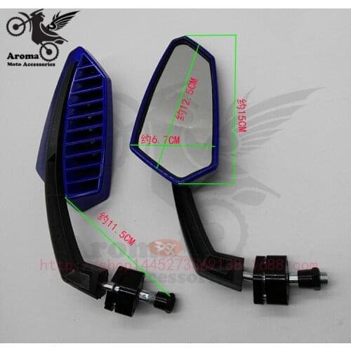 5 Colors Available racing motorcycle Accessories motorbike rearview mirror for yamaha honda suzuki moto mirrors blue gold black
