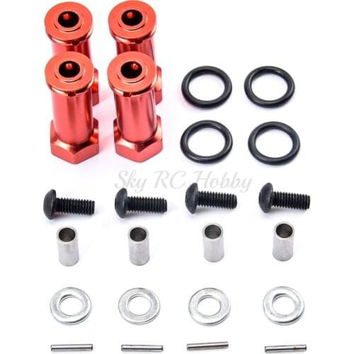 12mm Aluminum Wheel Hex Adapters RC Car Conversion Parts Long 29mm Extension for 1/12 Wltoys 12428 12423