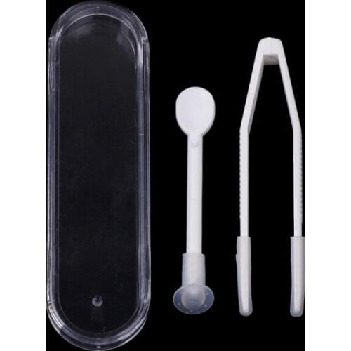 2 Set Of Lens Suction Cup Tweezers Insert Remover Contact Stick Tool Case Plastic 094B