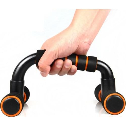 2 Pcs I-shaped Push-up Rack Detachable PVC Push Ups Stands Home Gym Fitness Equipment for Chest Buiding Muscular Training