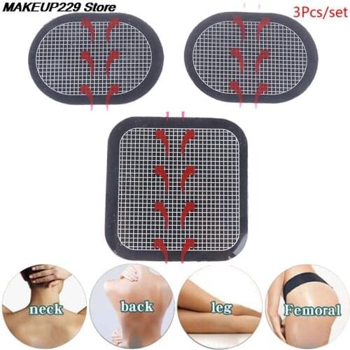 3pcs Replacement Gel Pads Massager Patch For Stimulator Trainer Muscles Training Massage Waist Toning Belt Accessories