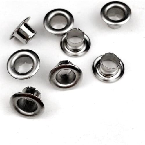 300pieces Eyelets inner diameter 4.5mm Metal eyelets Sewing patches Accessories Bags and shoes Metal rivets Eyelets