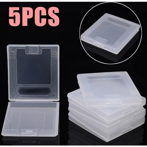 5pcs 7.2cm x 6.5cm High Quyality White Plastic Game Card Cartridge Cases Box For Nintend Games Accessories