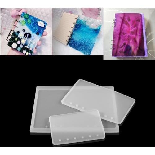 A6 A7 Notebook Cover Silicone Resin Molds For Jewelry Making Resin Mold Tool Kit DIY Crystal Transparent UV Epoxy Resin Molds