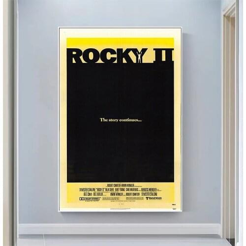 CP1091 Rocky II Classic Hot Movie Print Silk Fabric Poster Indoor Wall Art Decor Gift