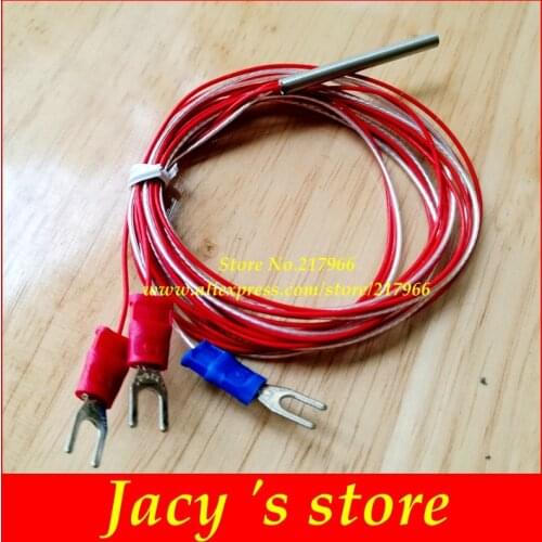 PT100 temperature sensor platinum resistance PT1000 temperature sensor A B class 3*30 4*30 metal probe 1m three cable 3 wire