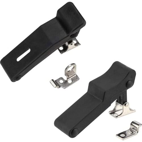 Flexible Rubber Draw Latch Front Storage Rack Latch with Metal Keeper Bracket Suitable for Cooler Cargo Boxes