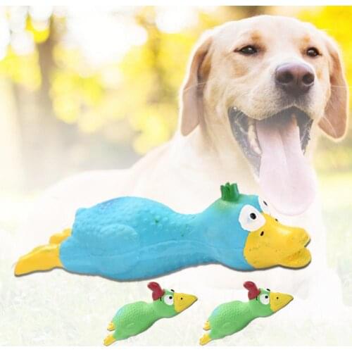 Dog Toy Cartoon Shape Squeaky Sound Screaming Chicken Puppy Chew Playing Supplies for Pet