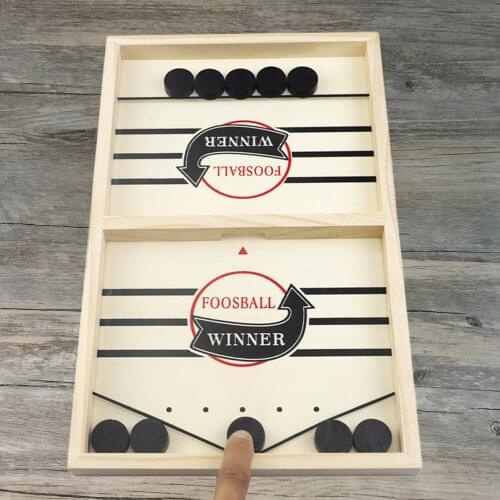 Foosball Games Fast Hockey Sling Puck Game Paced Sling Puck Winner Fun Toys Board-Game Party Game Toys for Adult Child Family