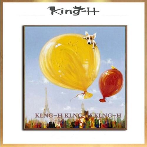 Handmade oil paintings for balloon animals dogs and the wall of the sitting room art abstract interesting dog in wall decoration