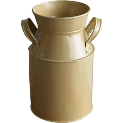 Flower Pot Vase Metal Tin Container Garden Wedding Table Decor Iron Home Décor Vintage Planter Bucket