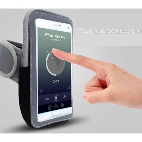 Wrist Bag Running Armband Touch Screen Cell Phone Case On Hand Outdoor Sports Gym Belt 6" 7" Bag Pouch for iPhone 11 pro max