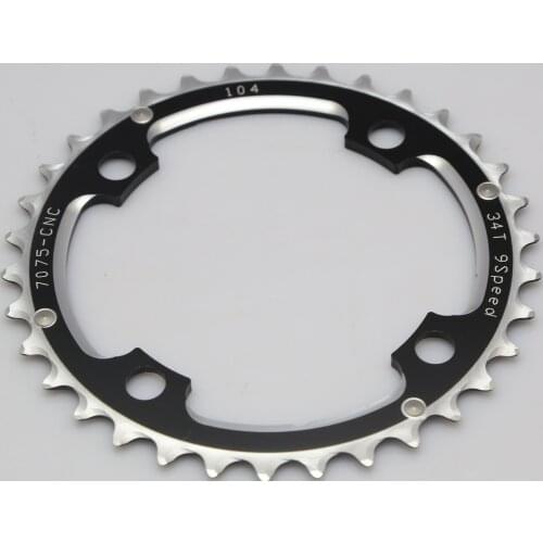 2021 NEW black 34T BCD 104mm 49g MTB chainring