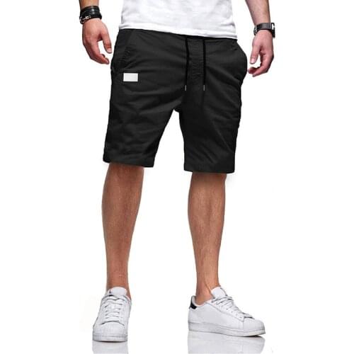 Summer Solid Color Straight Five-point Pants 2021 Casual Sports Overalls Mens Trendy Brand Shorts Fashion Black Mens Shorts
