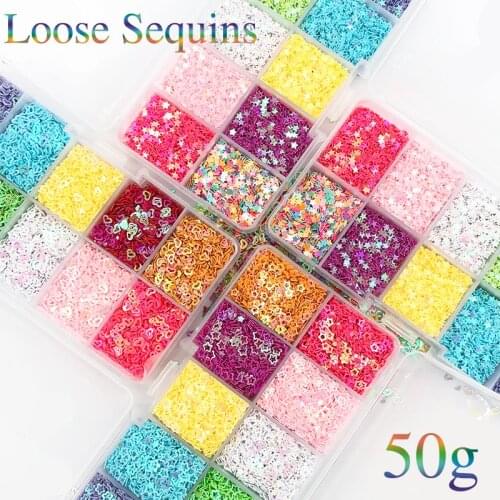 Loose Sequins Heart/Star Shape DIY PVC Flat Nail Art Manicure/Wedding Decoration Confetti /Scrapbooking Paillettes Sewing Craft