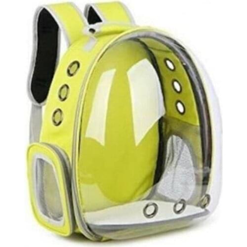 Transparent Pet Astronaut Cat Dog Carrier Bag 42x22x33 Cm Yellow Color Pet Carry Backpack pet