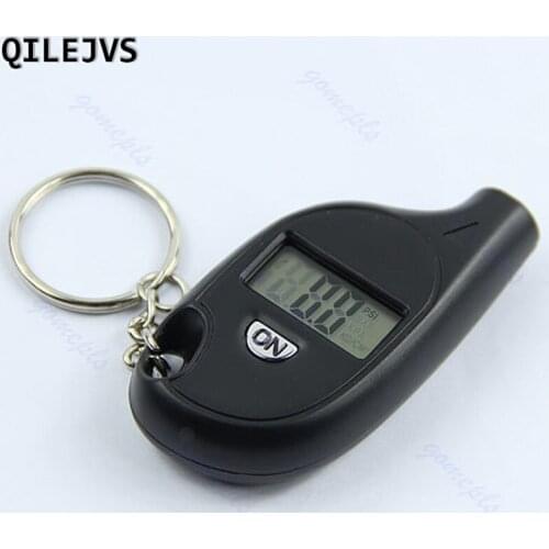 QILEJVS Mini Applied Keychain LCD Digital Tire Tyre Air Pressure Gauge For Car Motorcycle hot #1