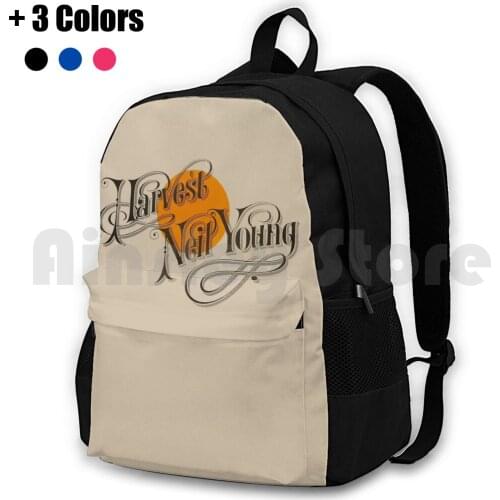Neil Young : Harvest Outdoor Hiking Backpack Riding Climbing Sports Bag Neil Young Folk And Roll Country Americana Music Hippie