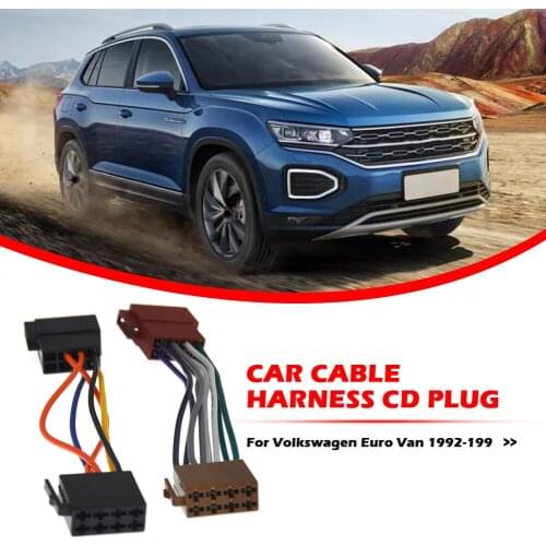 Male to Female ISO Stereo Radio Wiring Harness Adapter Plug Cable for VW Beetle GTI Enduring Car Durable Parts Components