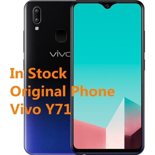 New Original Vivo Y71 Smart Phone Android 8.1 Snapdragon 425 Quad Core 3G+32G 5.99" 13MP Face Wake AI Selfie Cellphone
